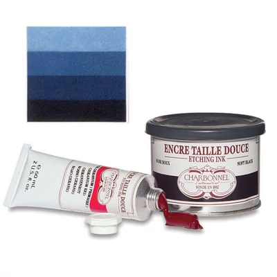Vopsea gravură Charbonnel , 200 ml - prussian blue