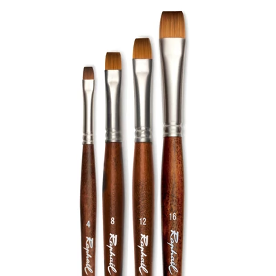 Raphael Precision 8938 Pensulă plată legat scurt - diverse mărimi