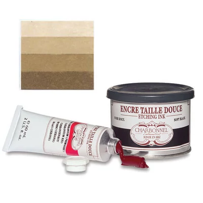 Vopsea gravură Charbonnel , 60 ml - raw umber
