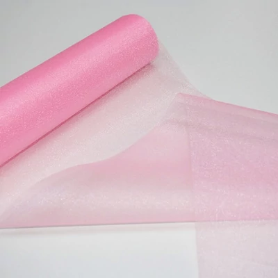 Piesa centrala din organza, 23,5 cm, 10 metri - 086, roz deschis