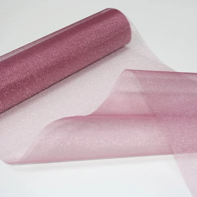Piesă centrală de masă  din organza, 23,5 cm, 10 metri - 186, mov