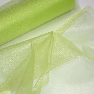 Piesa centrala din organza, 23,5 cm, 10 metri - 367, verde mar