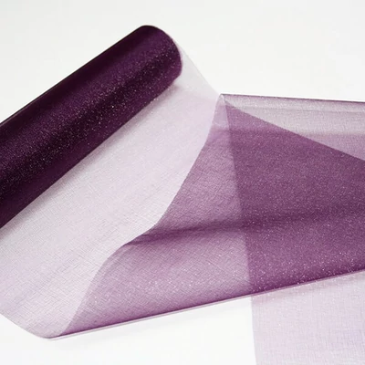 Piesa centrala din organza, 23,5 cm, 10 metri - 518, mov vinete