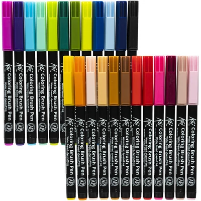 Sakura Koi Brush Pen marker tip pensulă  în set  - 24 buc