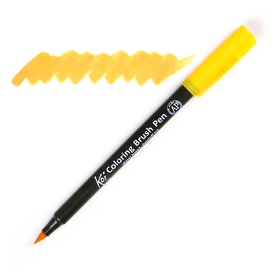 Sakura Koi Brush Pen marker tip pensulă  - 4, deep yellow