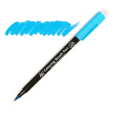 Sakura Koi Brush Pen marker tip pensulă  - 125, sky blue