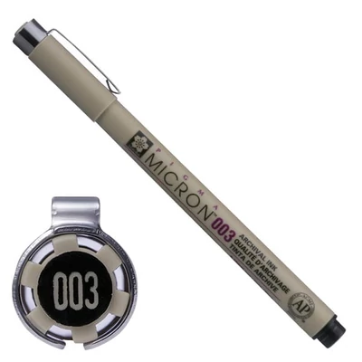 Sakura Pigma Micron 003 stilou pentru desen tehnic, 0,15 mm - negru