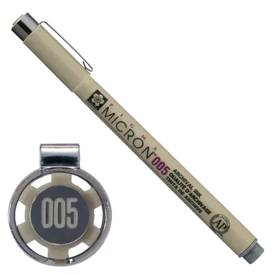 Sakura Pigma Micron 005 stilou pentru desen tehnic, 0,2 mm - gri