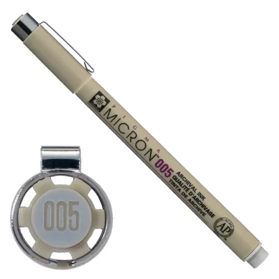 Sakura Pigma Micron 005 stilou pentru desen tehnic, 0,2 mm - gri deschis