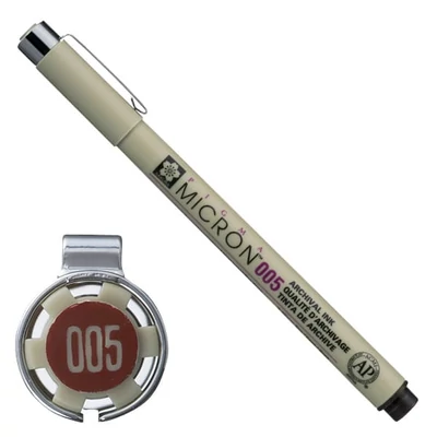 Sakura Pigma Micron 005 stilou pentru desen tehnic, 0,2 mm - sepia