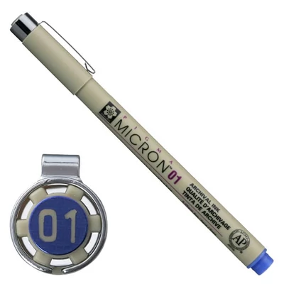 Sakura Pigma Micron 01 stilou pentru desen tehnic, 0,25 mm - albastru