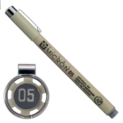 Sakura Pigma Micron 05 stilou pentru desen tehnic, 0,45 mm - gri