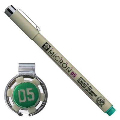 Sakura Pigma Micron 05 stilou pentru desen tehnic, 0,45 mm - verde