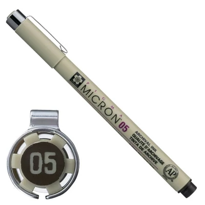 Sakura Pigma Micron 05 stilou pentru desen tehnic, 0,45 mm - sepia
