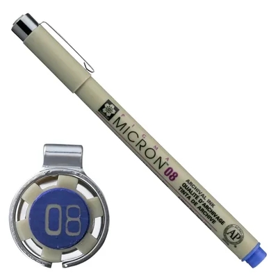 Sakura Pigma Micron 08 stilou pentru desen tehnic, 0,5 mm - albastra