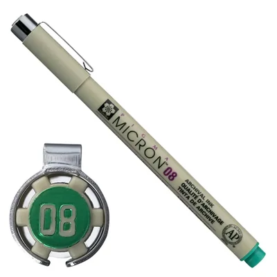 Sakura Pigma Micron 08 stilou pentru desen tehnic, 0,5 mm - verde