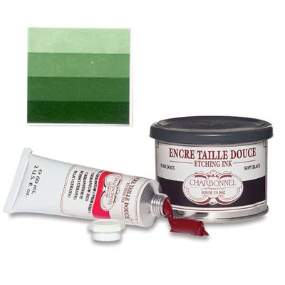 Vopsea gravură Charbonnel , 60 ml - sap green