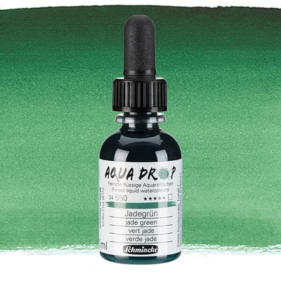 Culori acuarelă lichid Schmincke Aqua Drop, 30 ml - 550, jade green