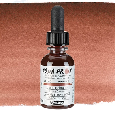 Culori acuarelă lichid Schmincke Aqua Drop, 30 ml - 640, burnt sienna
