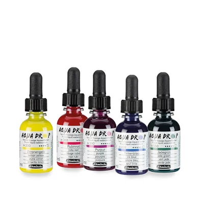 Culori acuarelă  Schmincke Aqua Drop, lichid 30 ml - in diverse culori