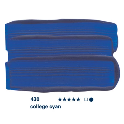 Schmincke College vopsea acrilică, 75 ml - 430, college cyan