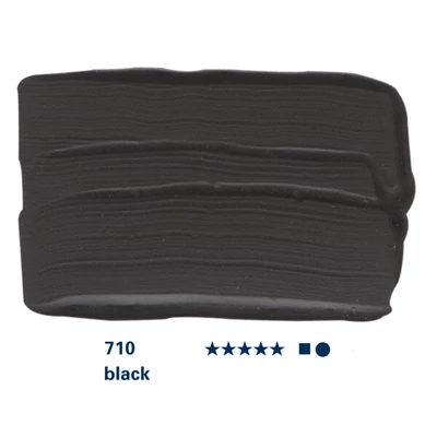 Schmincke College vopsea acrilică, 75 ml - 710, black
