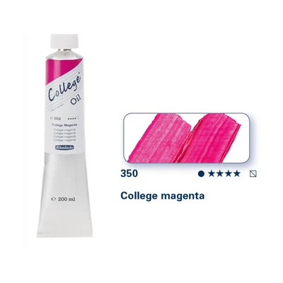 Schmincke College Culori ulei, 200 ml - 350, college magenta