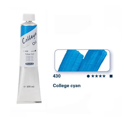 Schmincke College Culori ulei, 200 ml - 430, college cyan