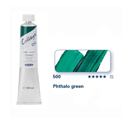 Schmincke College Culori ulei, 200 ml - 500, phthalo green