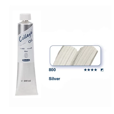Schmincke College Culori ulei, 200 ml - 800, silver