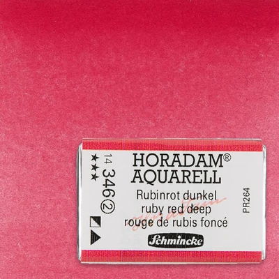 Culori acuarelă Schmincke Horadam în recipient 1/1 - 346, ruby red deep