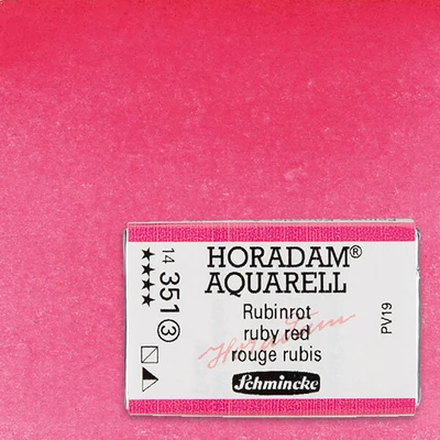 Culori acuarelă Schmincke Horadam, în recipient 1/1 - 351, ruby red