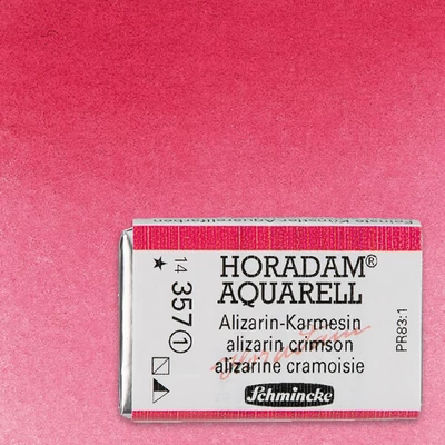 Culori acuarelă Schmincke Horadam, în recipient 1/1 - 357, alizarin crimson