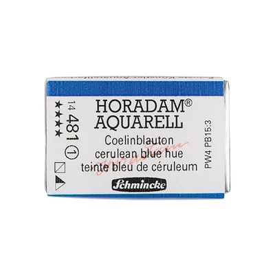 Culori acuarelă Schmincke Horadam, în recipient 1/1 - 481, cerulean blue hue