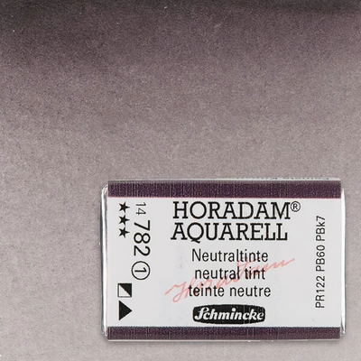 Culori acuarelă Schmincke Horadam, în recipient 1/1 - 782, neutral tint