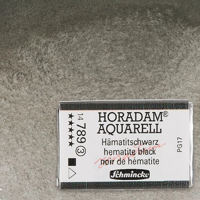 Culori acuarelă Schmincke Horadam în recipient 1/1, granulate - 789, hematite black