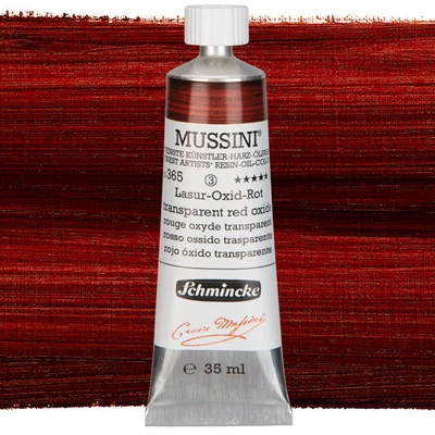 Schmincke Mussini Culori ulei, 35 ml - 365, translucent red oxide
