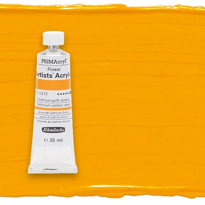 Schmincke PRIMAcryl vopsea acrilică, 35 ml - 213, cadmium yellow deep