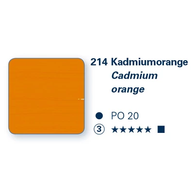 Schmincke PRIMAcryl vopsea acrilică, 35 ml - 214, cadmium orange
