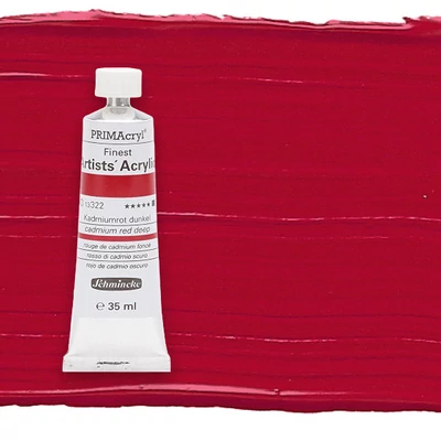 Schmincke PRIMAcryl vopsea acrilică, 35 ml - 322, cadmium red deep