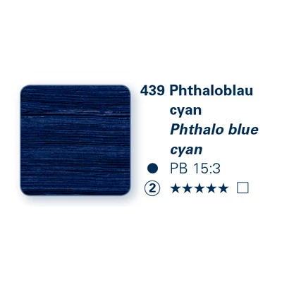 Schmincke PRIMAcryl vopsea acrilică, 35 ml - 439, phthalo blue cyan