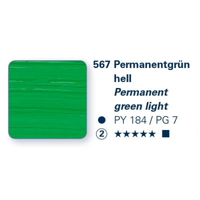 Schmincke PRIMAcryl vopsea acrilică, 35 ml - 567, permanent green light
