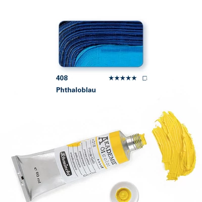 Schmincke Akademie Culori ulei, 60 ml - 408, phtalo blue