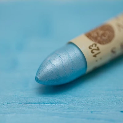 Cretă pastel uleios Sennelier  - 123, irizáló, transparent blue