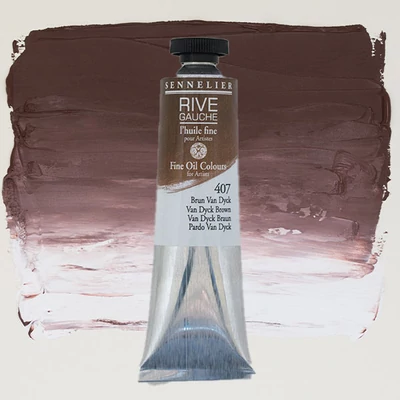 Sennelier Rive Gauche Culori ulei, 40 ml - 407, Van Dyck brown