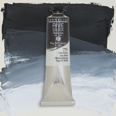 Sennelier Rive Gauche Culori ulei, 40 ml - 755, ivory black