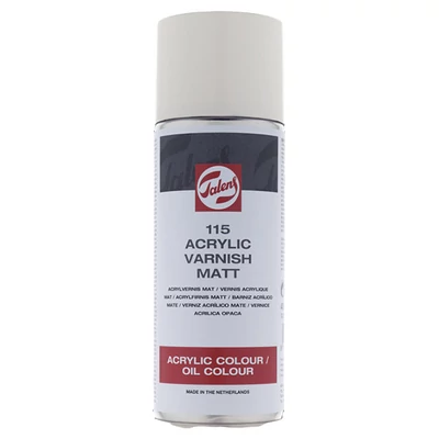 Talens 115 spray  lac pentru ulei și  acril, mat - 400 ml