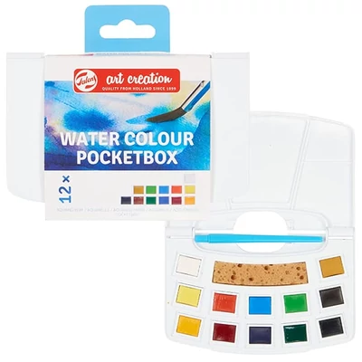 Set culori acuarelă Talens Art Creation, în recipiente - 12 buc