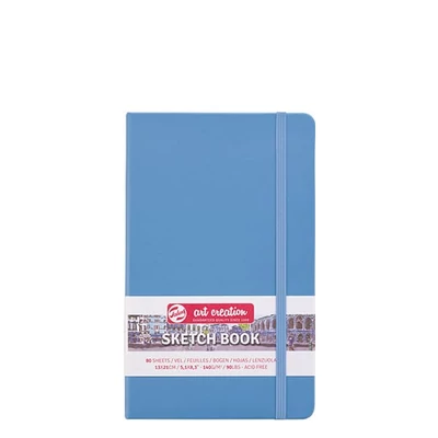 Caiet de desen și schițe Talens Art Creation Sketch Book,  140 g, 80 coli - 13x21 cm, albastru deschis
