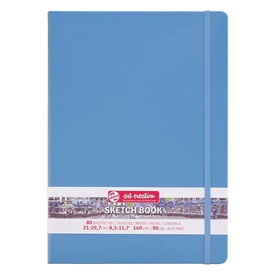 Caiet de desen și schițe Talens Art Creation Sketch Book,  140 g, 80 coli  - A4, albastru deschis
